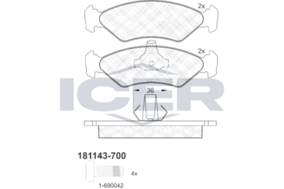 Brake pads FORD