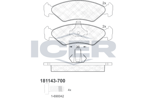 Brake pads FORD