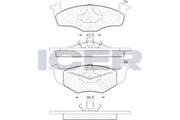 Brake Pad Set Front Icer Seat Ibiza