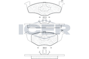 Brake Pad Set Front Icer Seat Ibiza