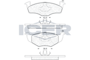 Brake Pad Set Front Icer Seat Ibiza