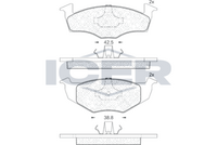Brake Pad Set Front Icer Seat Ibiza