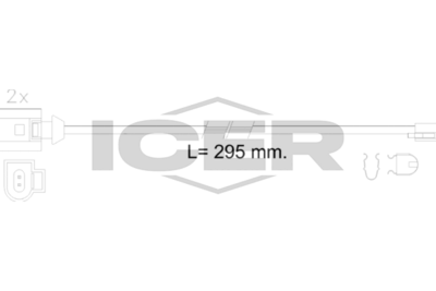 Warning Contact, brake pad wear (Braking System)
