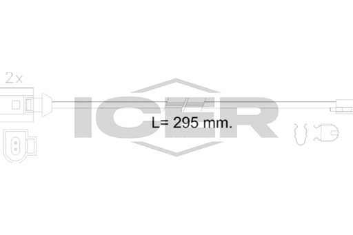 Warning Contact, brake pad wear (Braking System)