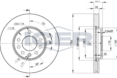 Brake Discs, origin China