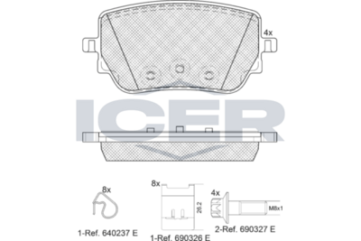 Brake Pad Set ICER