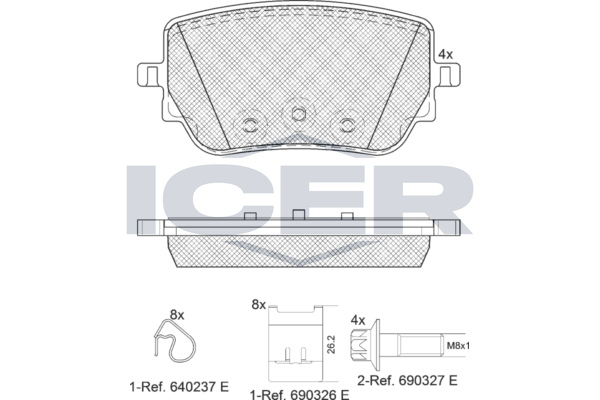 Brake Pad Set ICER