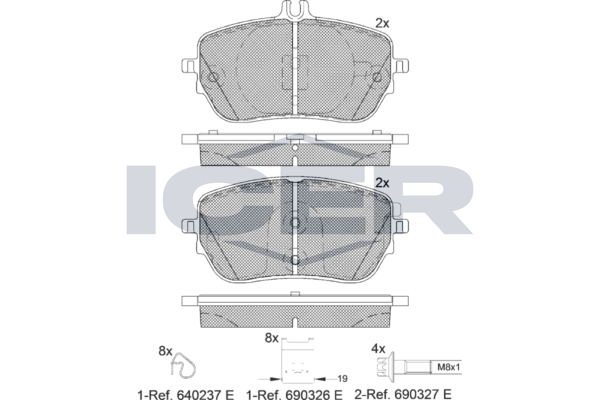 Brake Pad Set ICER