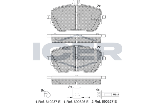 Brake Pad Set ICER