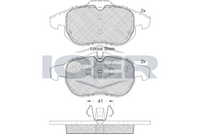 Front - Brake Pad - Icer Chevrolet Spark