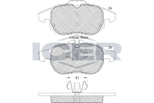 Front - Brake Pad - Icer Chevrolet Spark