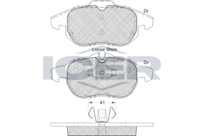 Front - Brake Pad - Icer Chevrolet Spark