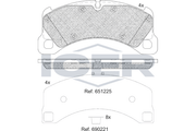 Brake pad,  PORSCHE PANAMERA