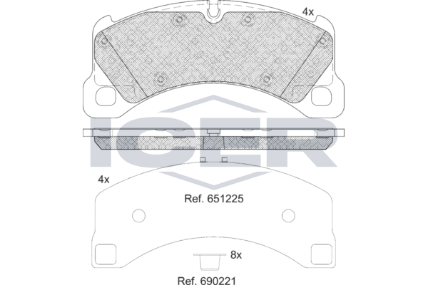 Brake pad,  PORSCHE PANAMERA