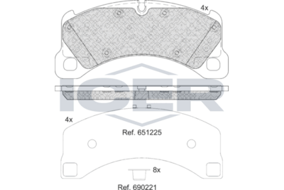Brake pad,  PORSCHE PANAMERA