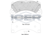 Brake pad,  PORSCHE PANAMERA