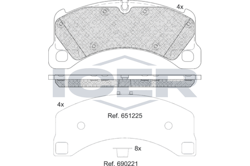 Brake pad,  PORSCHE PANAMERA