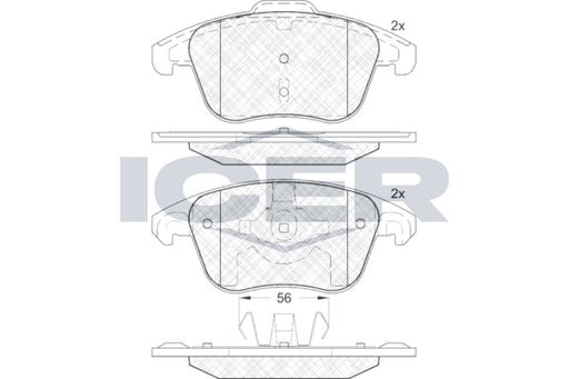 Front Brake Pad Icer Citroen C4