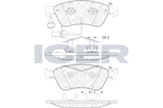 Brake Pad Front Axle Audi Icer