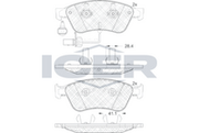 Brake Pad Front Axle Audi Icer