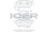 Brake Pad Front Axle Audi Icer