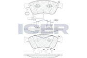 Brake Pad Front Axle Audi Icer