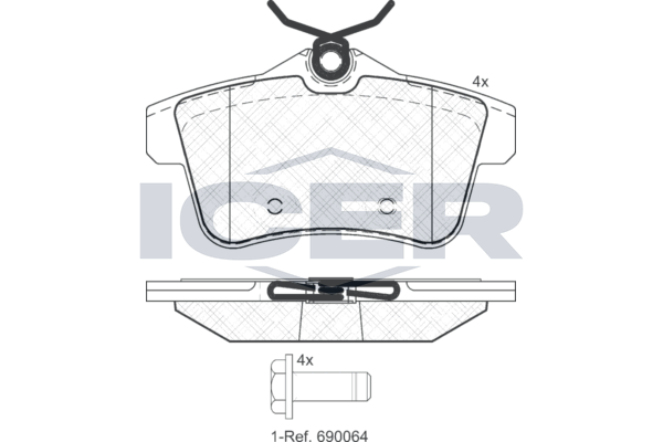 Brake Pad Set, disc brake (Braking System)