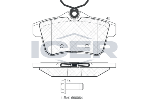 Brake Pad Set, disc brake (Braking System)
