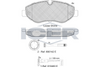 Brake Pad Front Axle Mercedes-Benz Icer