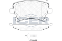 Brake Pad Rear Axle Audi Icer
