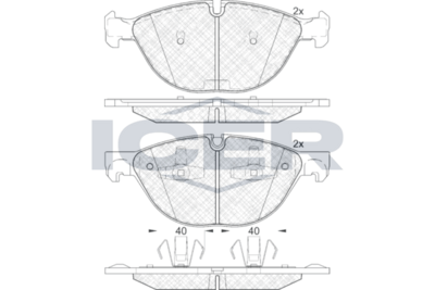 Brake Pad Icer Bmw X6