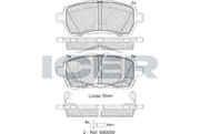 Brake Pad Set Front Icer Ford Ka