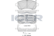 Brake Pad Set Front Icer Ford Ka