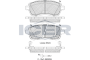 Brake Pad Set Front Icer Ford Ka