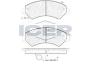 Brake Pad Set Front Icer Fiat Ducato