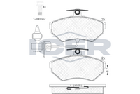 Brake Pad Set Front Icer Vw Passat