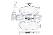 Brake Pad Set Front Icer Vw Passat