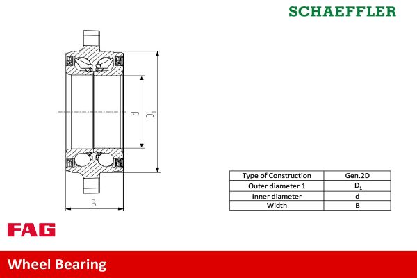 Wheel Bearing Kit FAG AUDI