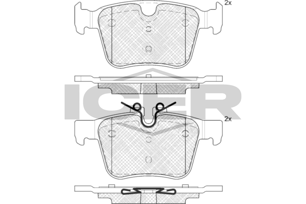 Brake Pad Set JAGUAR