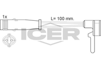 Warning Contact, brake pad wear (Braking System)
