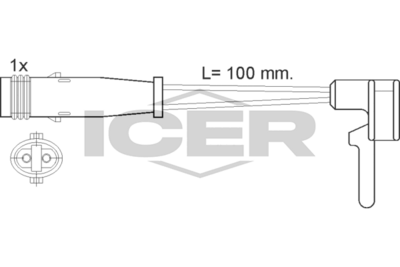 Warning Contact, brake pad wear (Braking System)