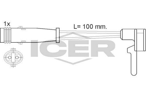 Warning Contact, brake pad wear (Braking System)