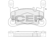 Brake Pad Set PORSCHE