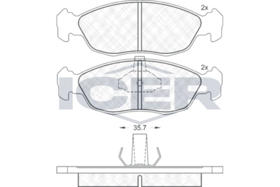 Brake pad, origin Spain