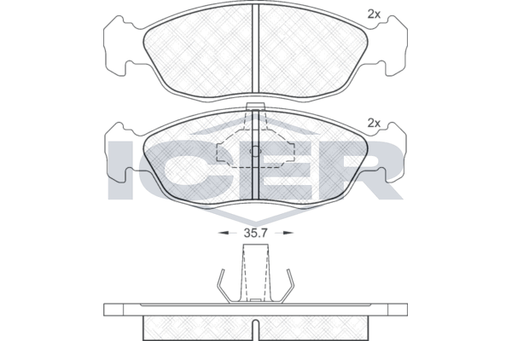 Brake pad, origin Spain