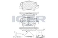 Brake Pad Set ICER