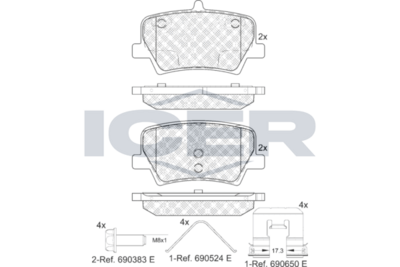 Brake Pad Set ICER