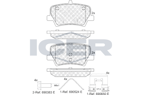 Brake Pad Set ICER