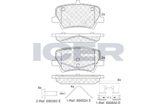 Brake Pad Set ICER