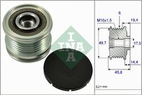 Alternator Freewheel Clutch - Ina -C-Cla